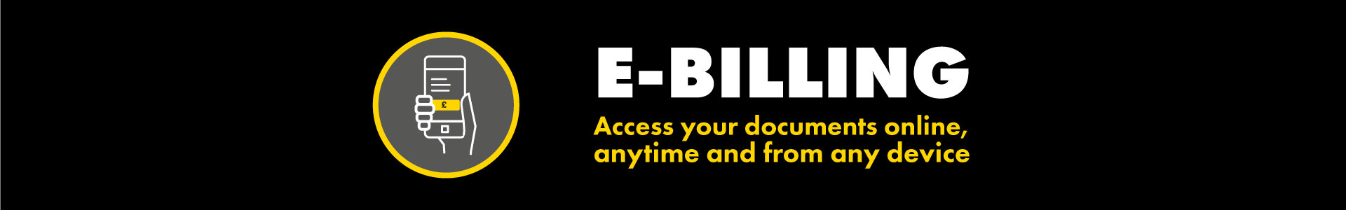 Find out more about e-billing